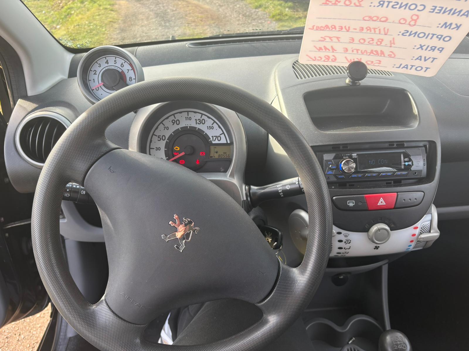 Peugeot 107 1.0i 2011 #80.000KM #VITRES ELECTRIQUES #1 AN DE GARANTIE – Image 9